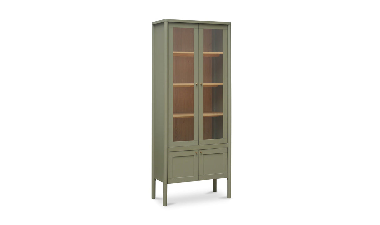 Hannah Tall Cabinet Green by Moe's Home at Eve Furniture