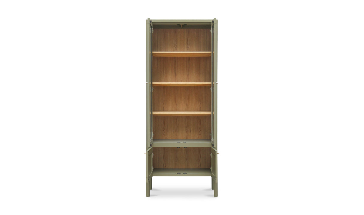 Hannah Tall Cabinet Green by Moe's Home at Eve Furniture