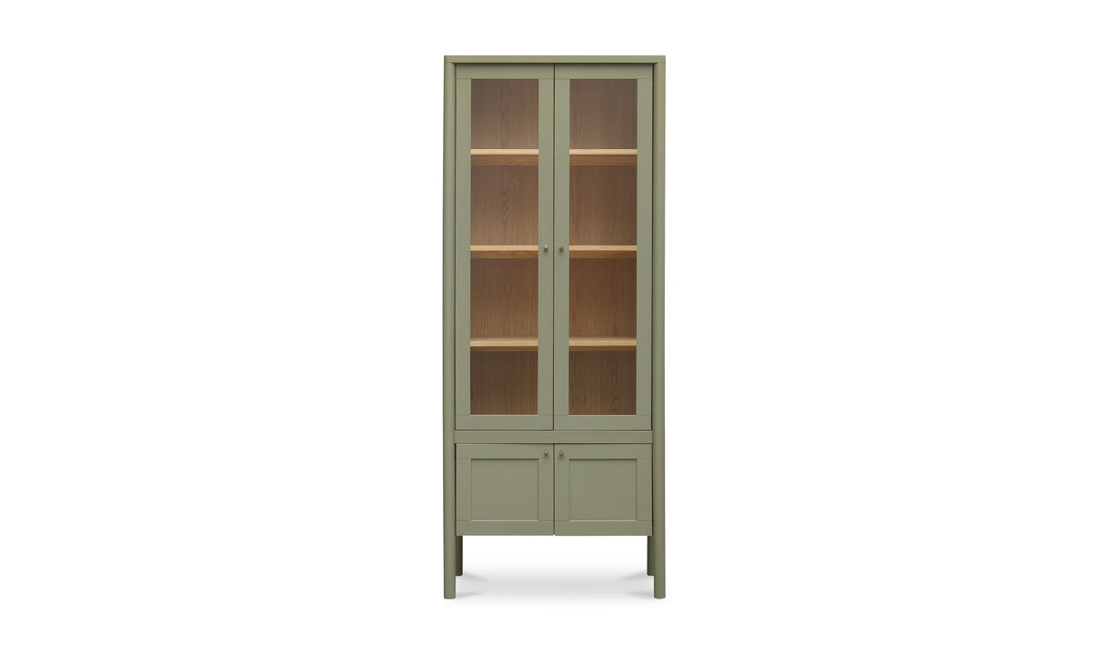 Hannah Tall Cabinet Green by Moe's Home at Eve Furniture