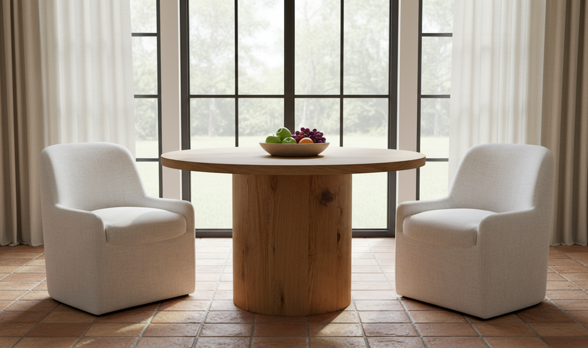Hansen Dining Table Rustic Oak by Moe's Home at Eve Furniture