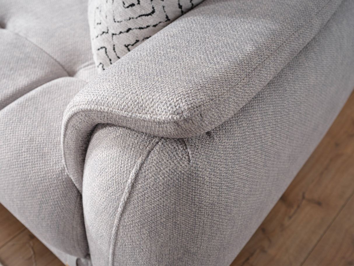 Happy 4-pieces (2 Sofa & 2 Chair) Livingroom Set in Grey by Furnia at Eve Furniture