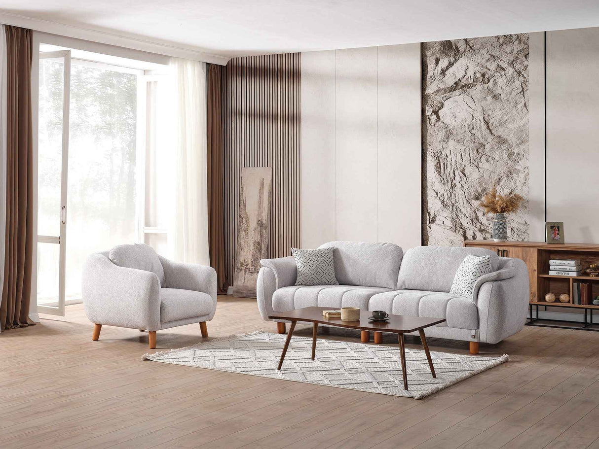 Happy Chair Grey by Furnia at Eve Furniture