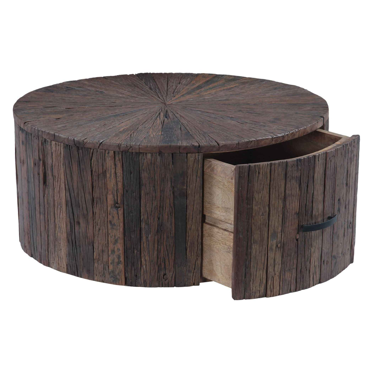 Harbor 32" Coffee Table with Storage Drawer in Reclaimed Hardwood by Home Trends & Design at Eve Furniture