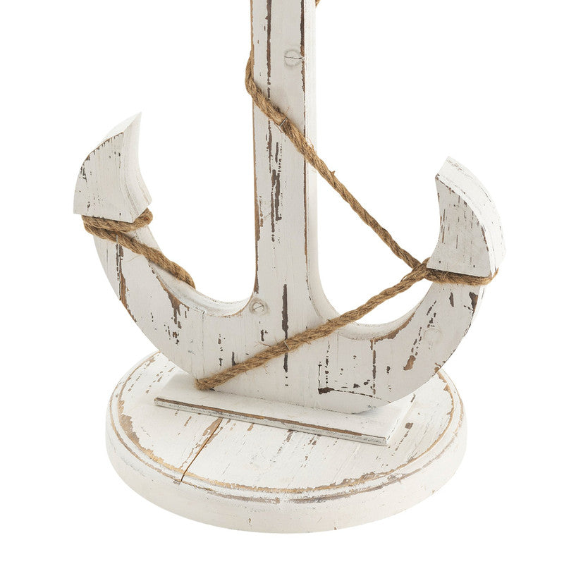 Harbor White/Brown Accent Table by Crestview at Eve Furniture