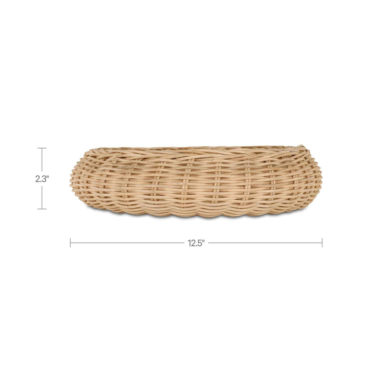Harding Natural Wicker Bowl by Moe's Home at Eve Furniture