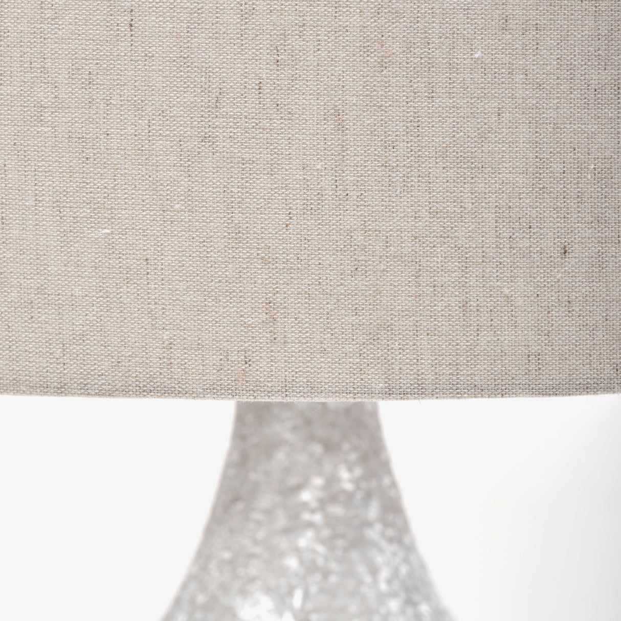 Harlan (30.5"H) Beige-Toned Fabric Shade Gray Concrete Base Table Lamp by Mercana at Eve Furniture