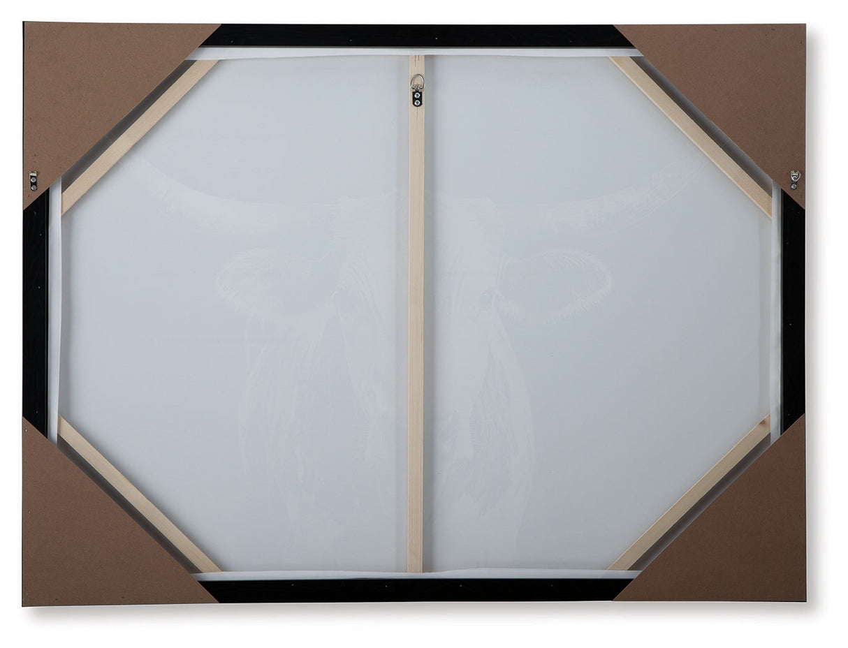 Harlandale Black/White/Brown Wall Art by Ashley at Eve Furniture