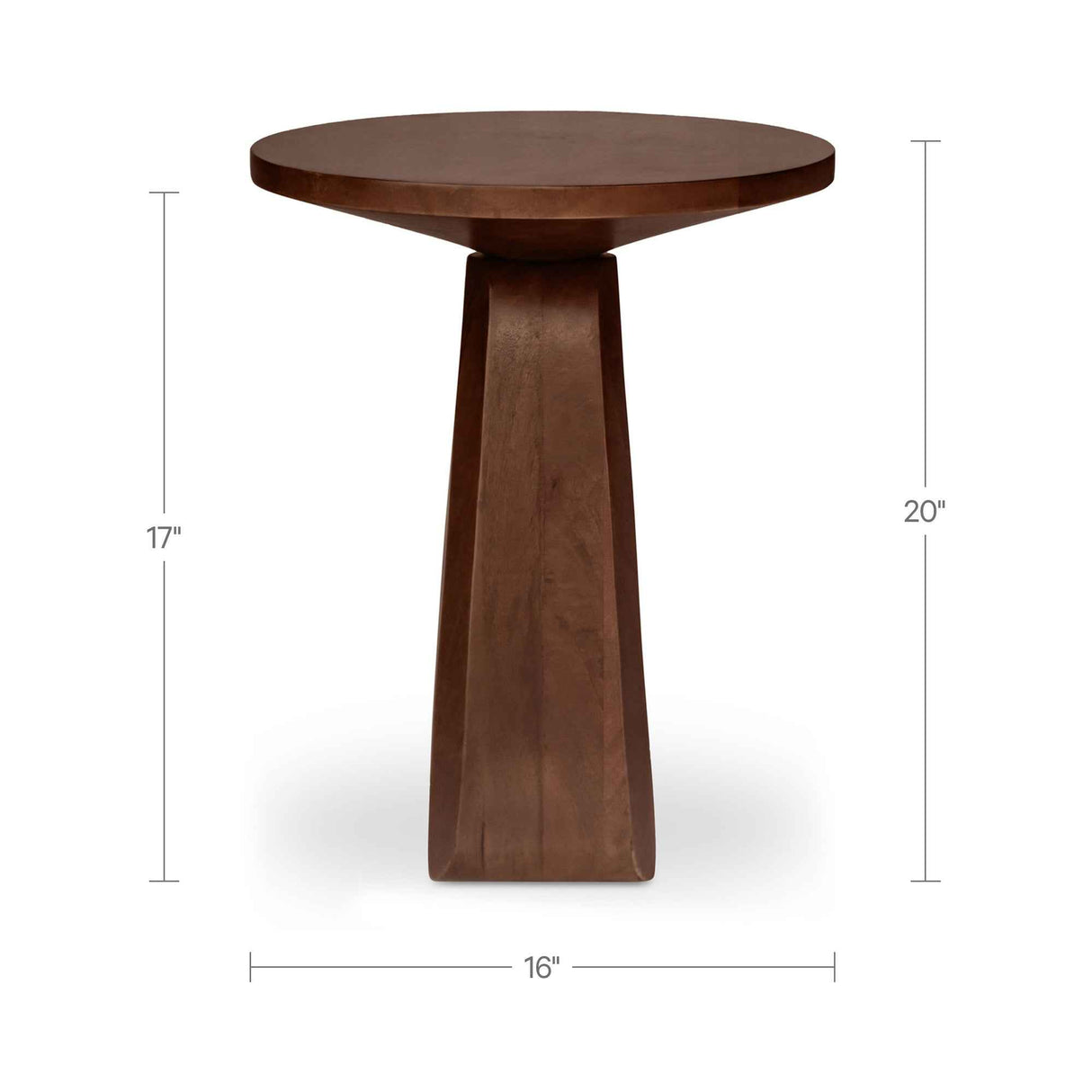 Harley Dark Brown Side Table by Moe's Home at Eve Furniture
