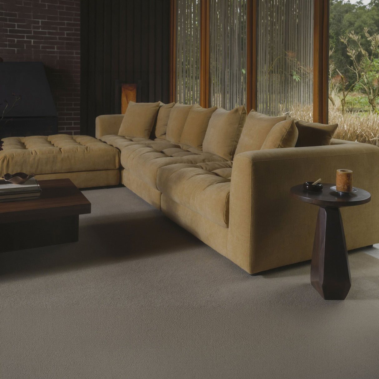 Harley Dark Brown Side Table by Moe's Home at Eve Furniture