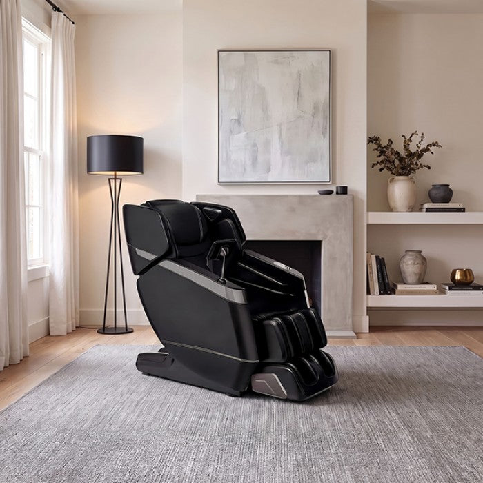 Harmonis Black Massage Chair by Furniture of America at Eve Furniture