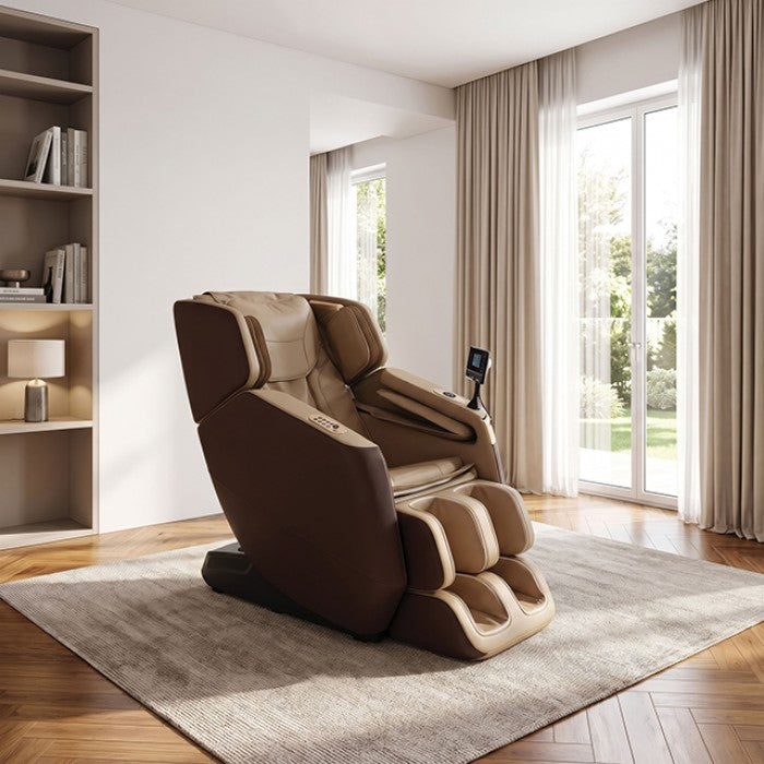 Harmonis Brown Massage Chair by Furniture of America at Eve Furniture