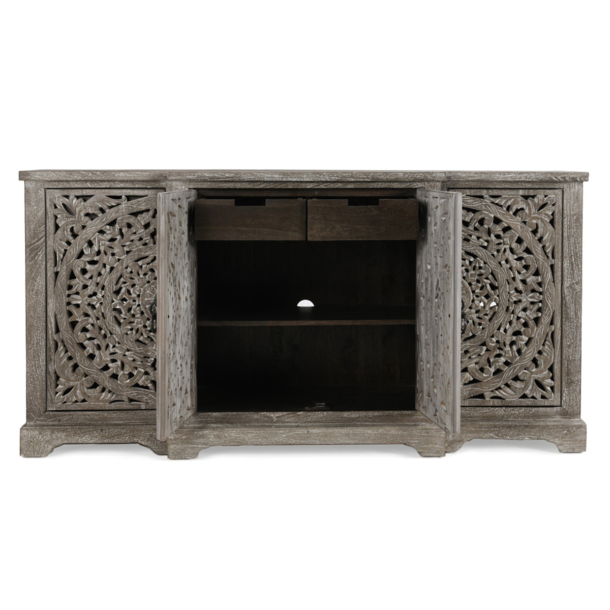 Harmony 4 Door Cabinet - Vintage Gray by Classic Home at Eve Furniture