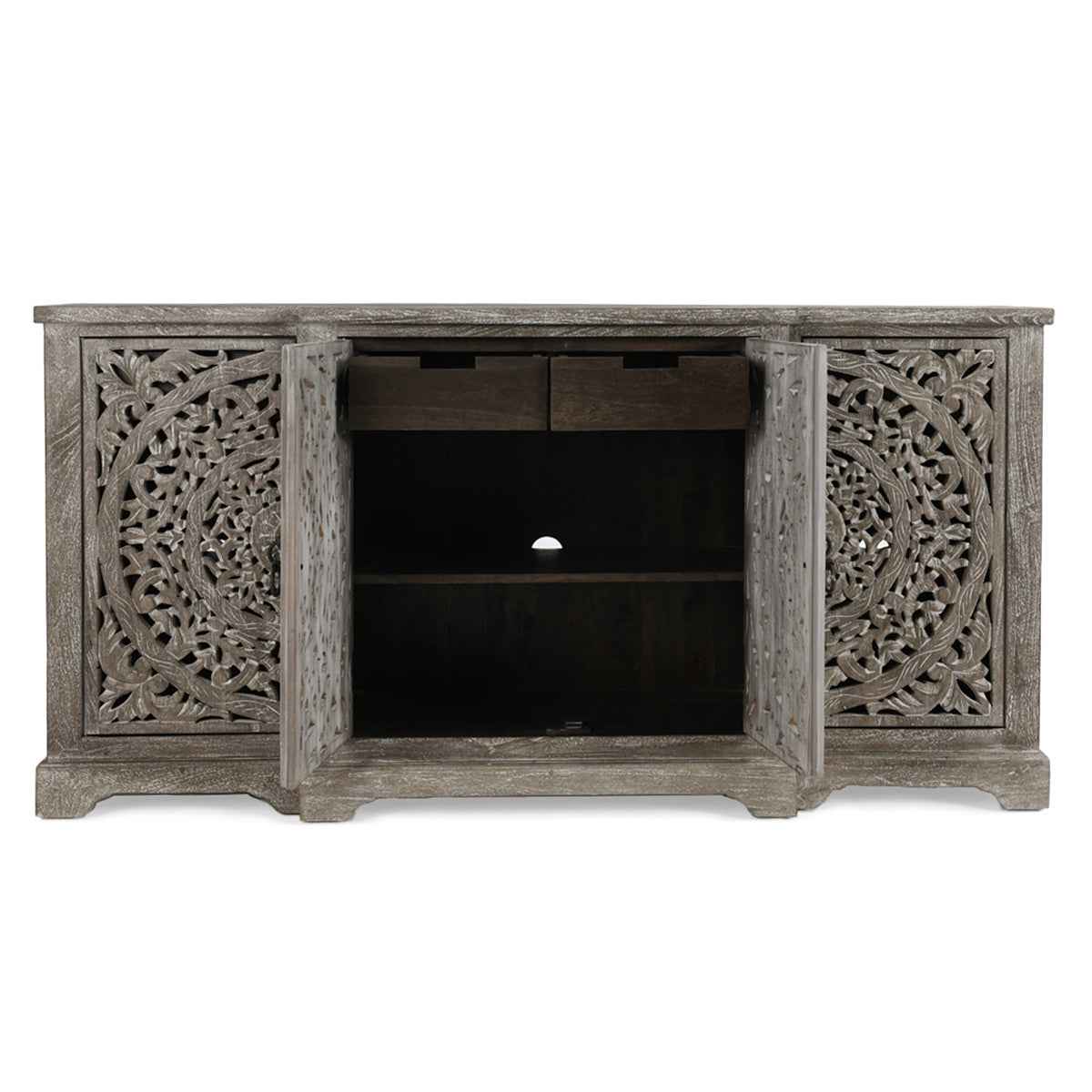Harmony 4 Door Cabinet - Vintage Gray by Classic Home at Eve Furniture
