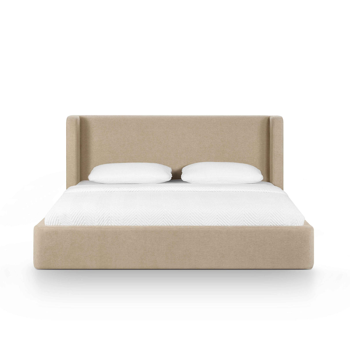 Harmony Tan Performance Chenille King Bed by TOV Furniture at Eve Furniture