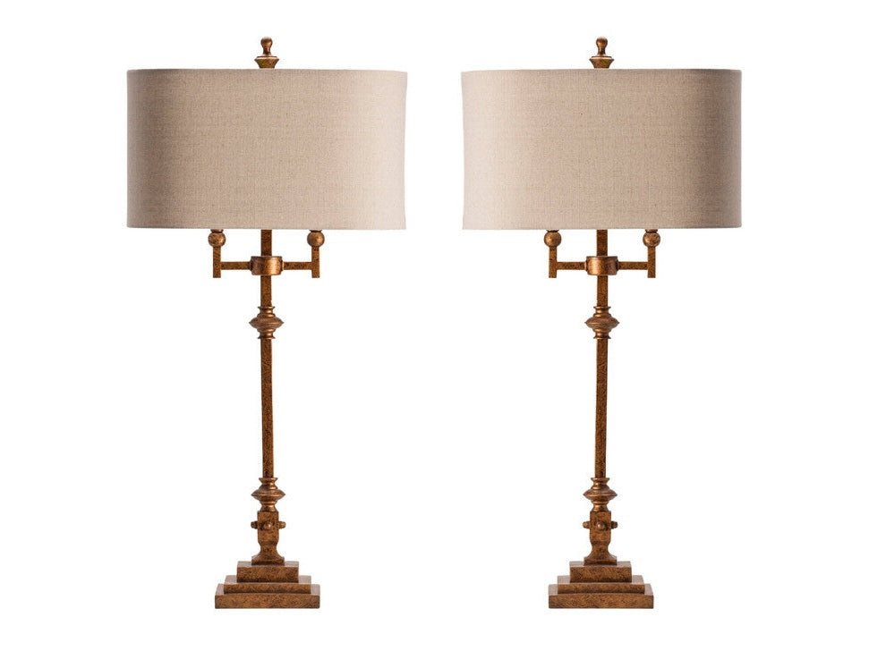 Harper Gold Table Lamp (Set of 2) by Crestview at Eve Furniture