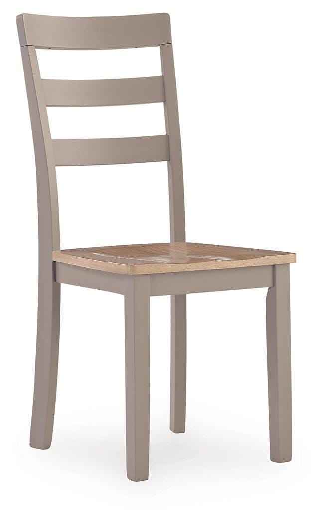 Harperfeld Natural/Gray Dining Chair, Set of 2