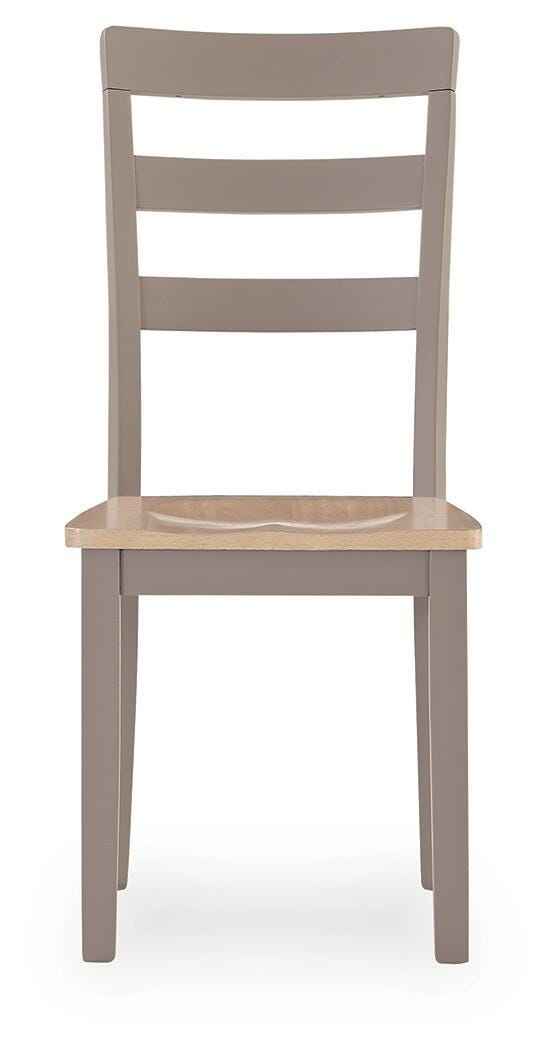 Harperfeld Natural/Gray Dining Chair, Set of 2