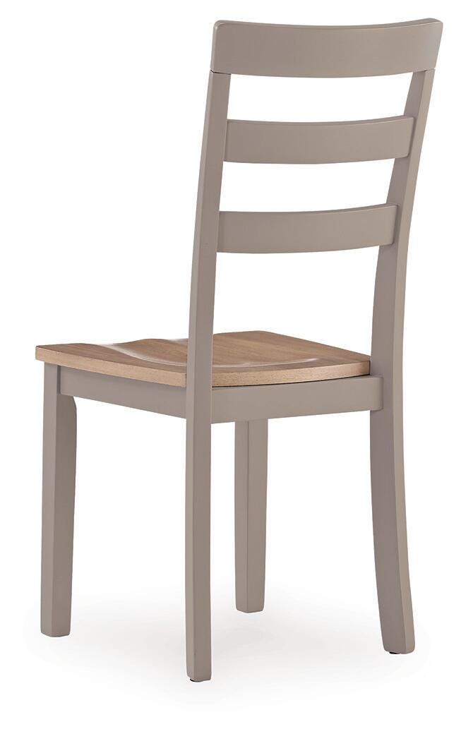 Harperfeld Natural/Gray Dining Chair, Set of 2 by Ashley at Eve Furniture