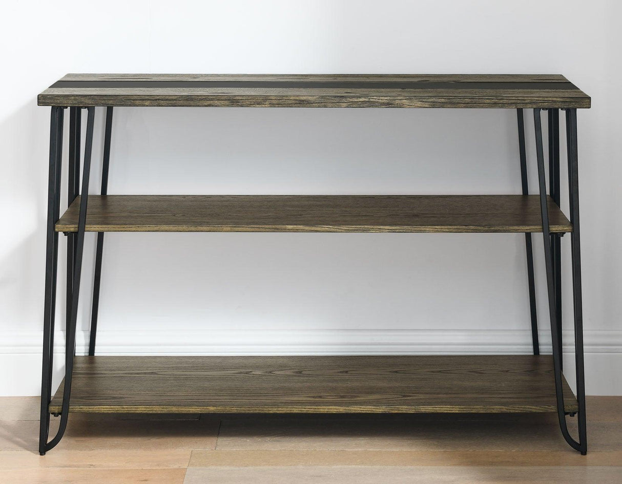 Harper Sofa Table with SIntered Stone Inlay by Steve Silver at Eve Furniture
