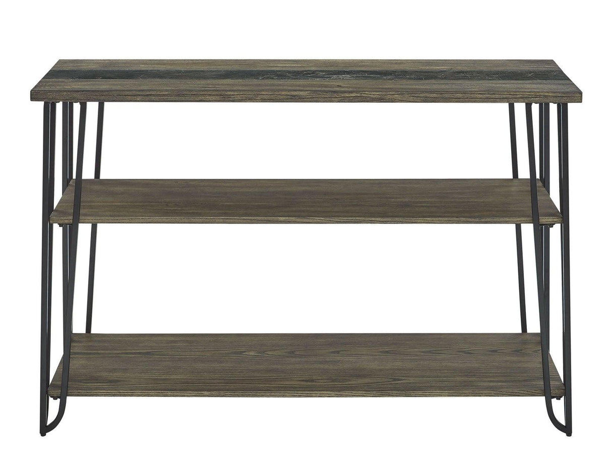 Harper Sofa Table with SIntered Stone Inlay by Steve Silver at Eve Furniture