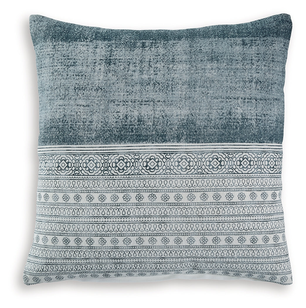 Harperville Blue/White Pillow (Set of 4) by Ashley at Eve Furniture