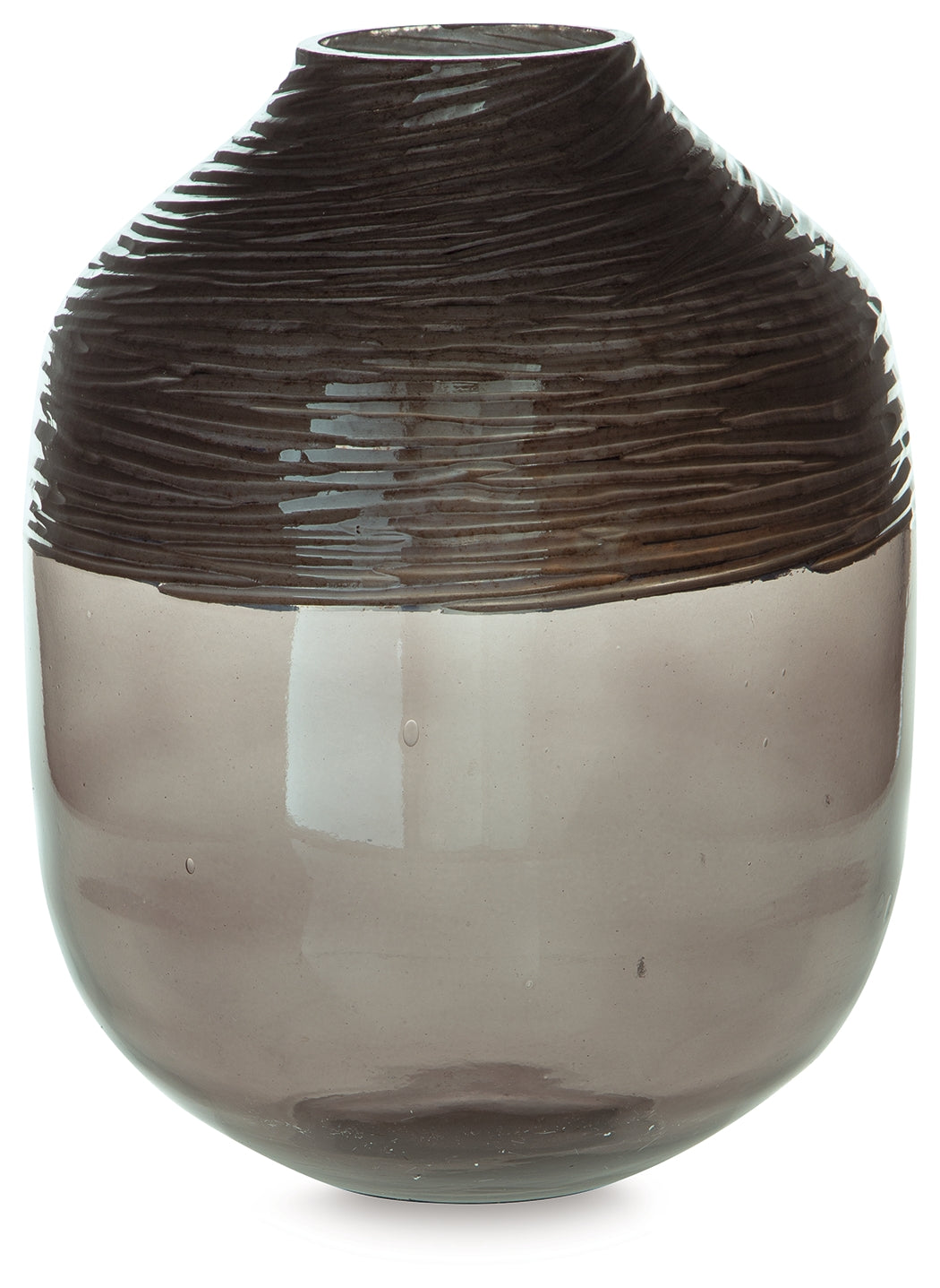 Harpwick Metallic Gray Vase by Ashley at Eve Furniture