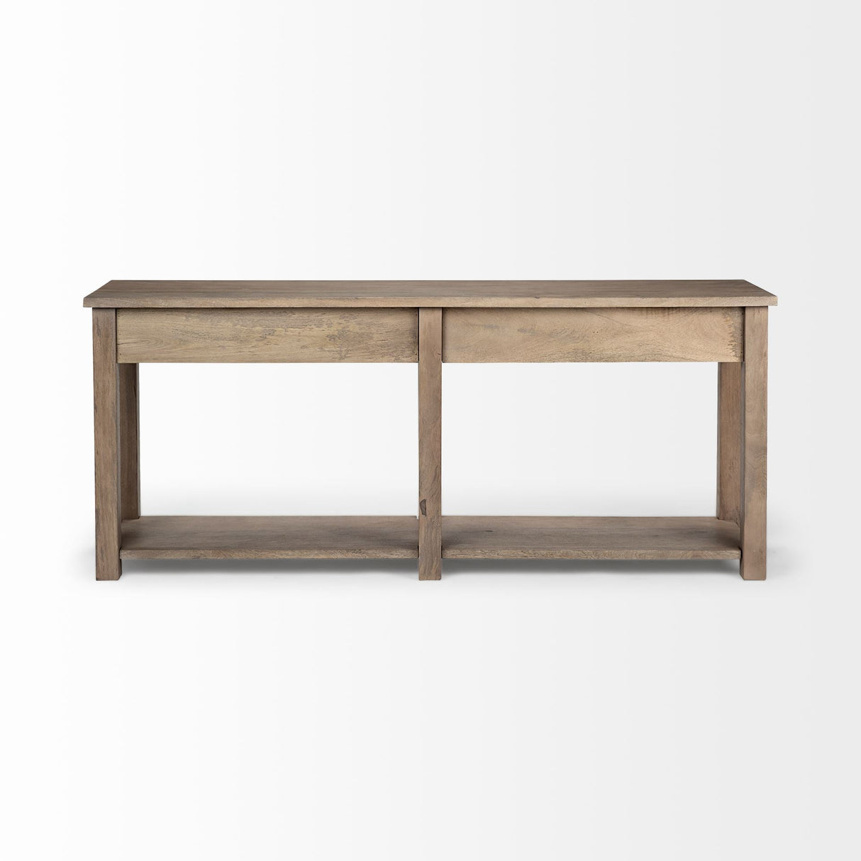 Harrelson III Brown Wood 4 Drawer Console Table by Mercana at Eve Furniture
