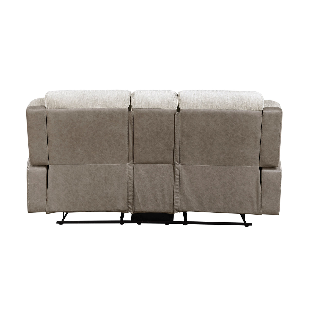 Harriette Beige/Brown 2-Piece Double Reclining Set by Homelegance at Eve Furniture