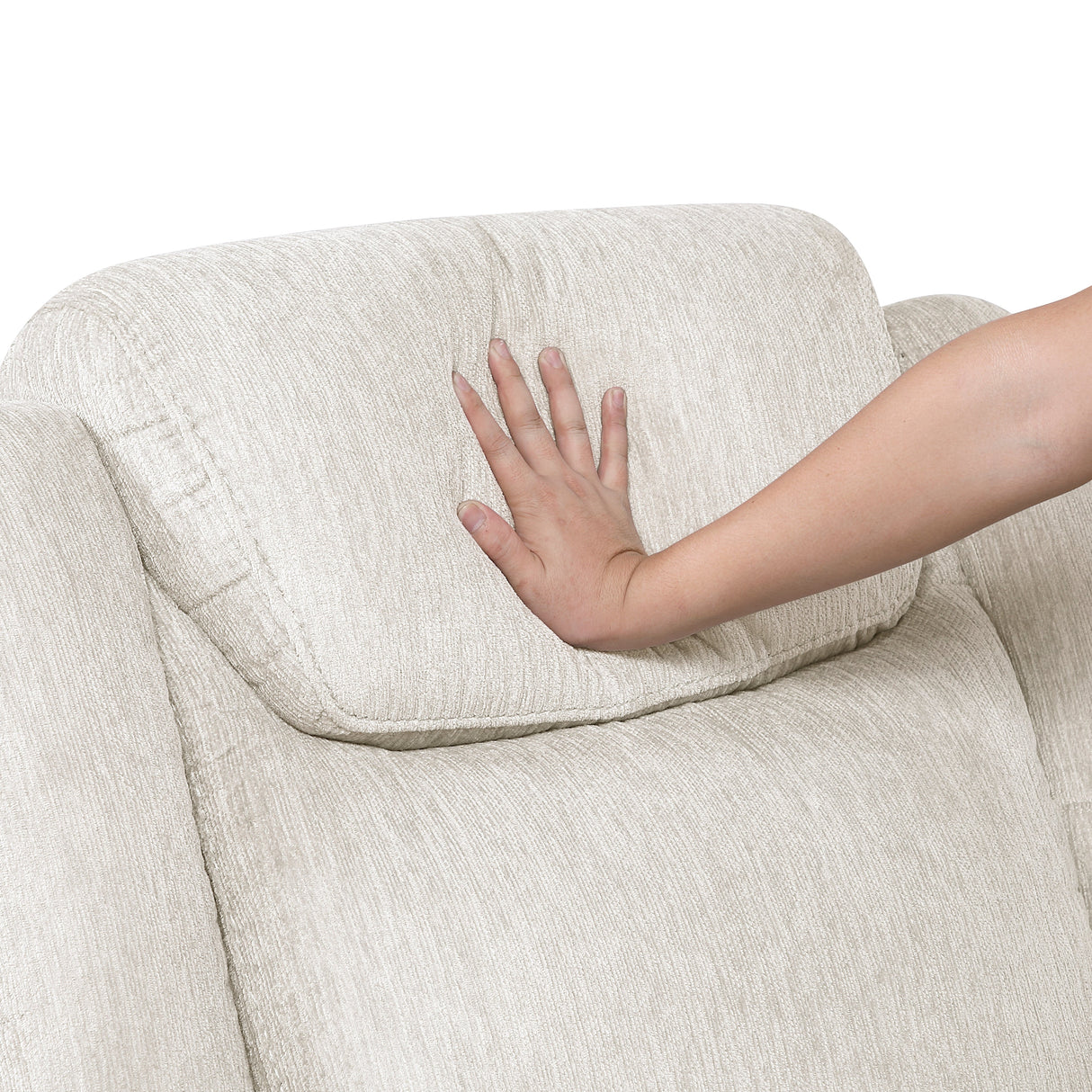 Harriette Beige/Brown Double Reclining Loveseat with Center Console by Homelegance at Eve Furniture