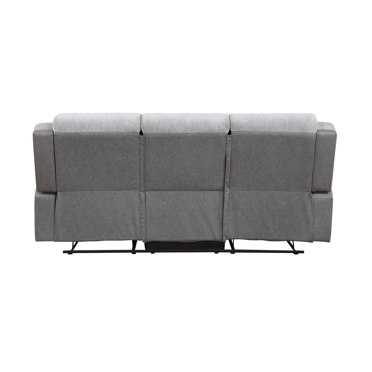 Harriette Gray Double Reclining Sofa by Homelegance at Eve Furniture