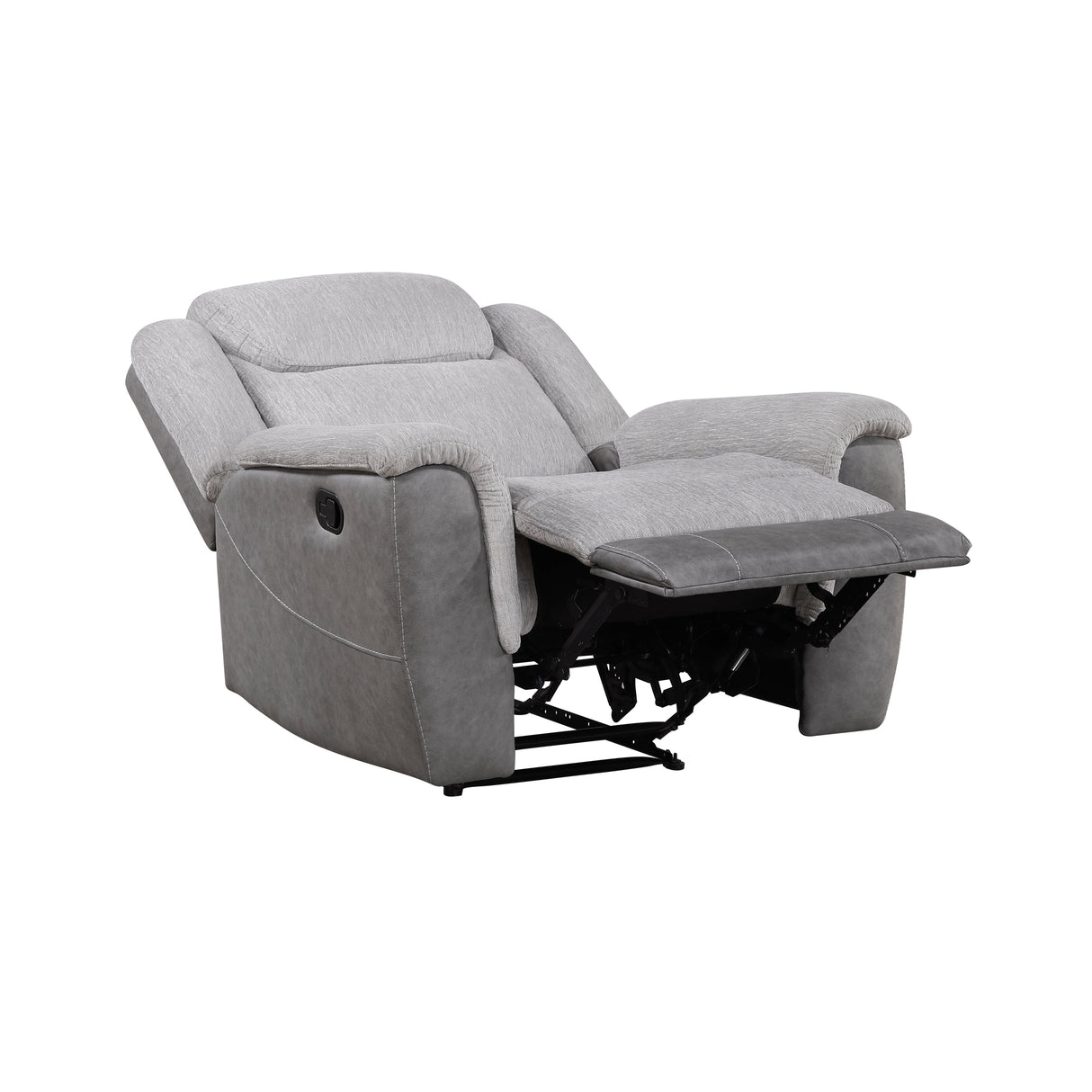 Harriette Gray Reclining Chair by Homelegance at Eve Furniture