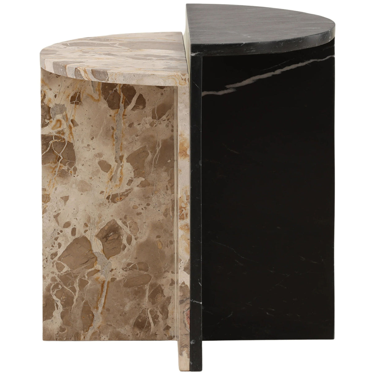 Harrington Nesting Table, Black/Cream, Set of 2 by Dovetail at Eve Furniture