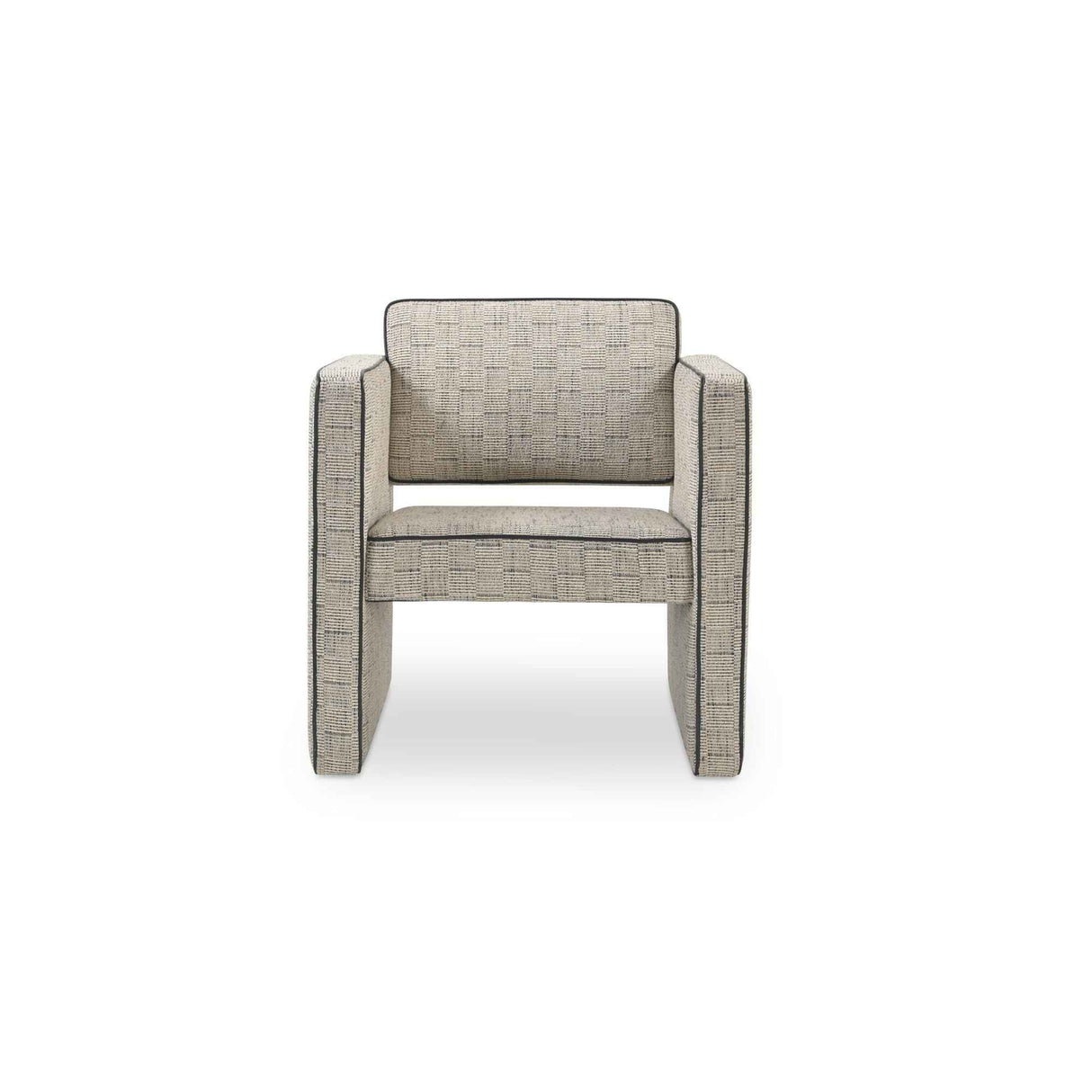 Harris Black/Beige Weave Accent Chair