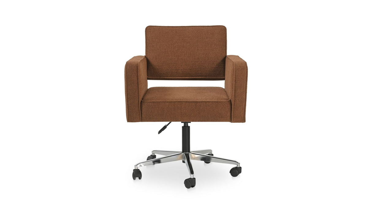 Harris Office Chair Burgundy by Moe's Home at Eve Furniture