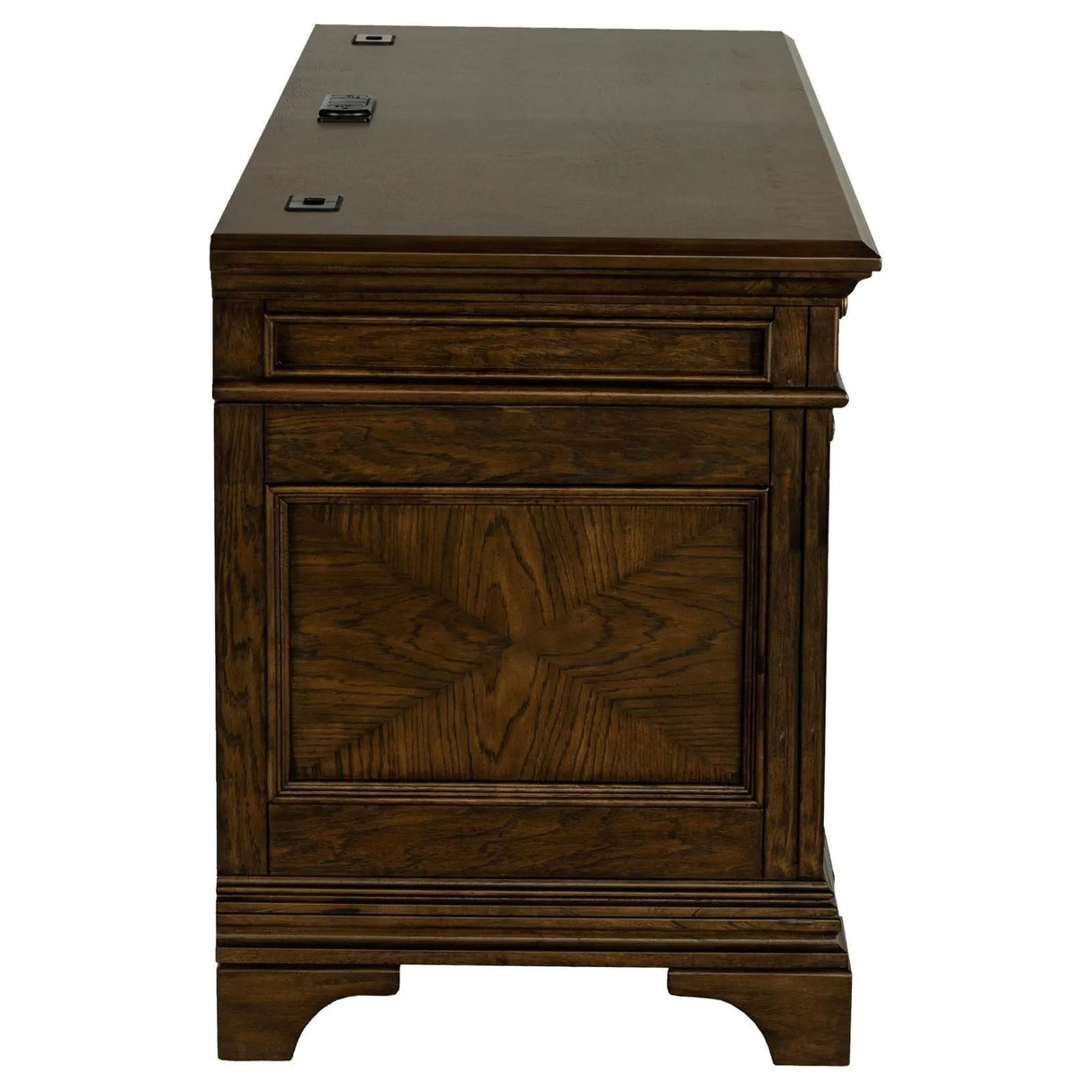 Hartshill Burnished Oak Credenza with Power Outlet by Coaster at Eve Furniture