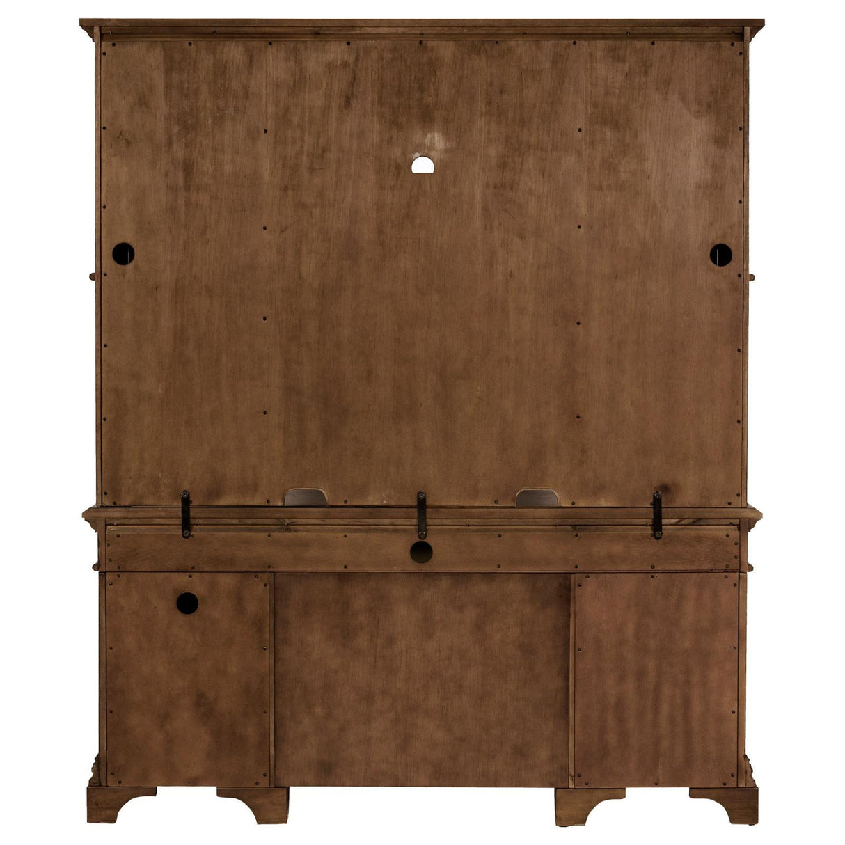Hartshill Burnished Oak Credenza with Hutch by Coaster at Eve Furniture