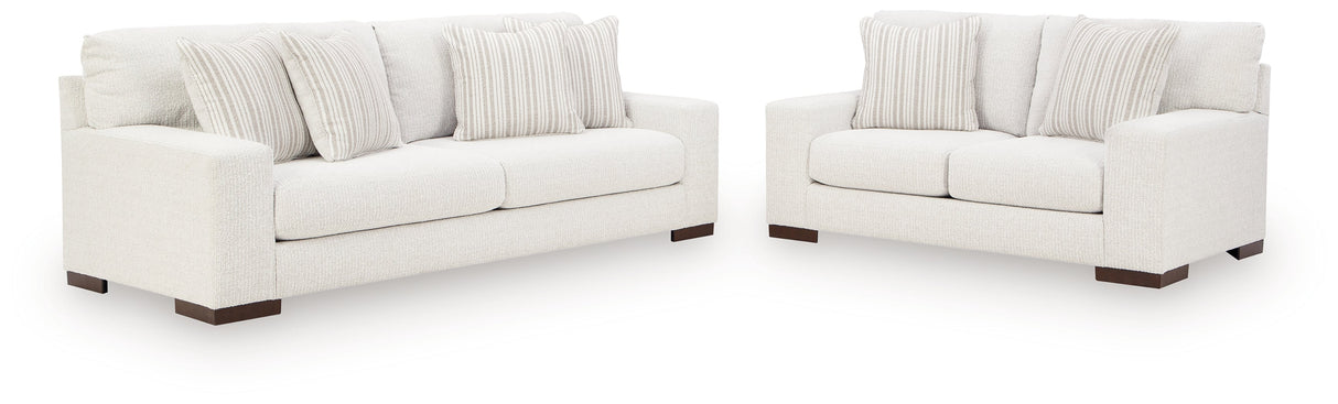 Hartside Frosted Living Room Set by Ashley at Eve Furniture