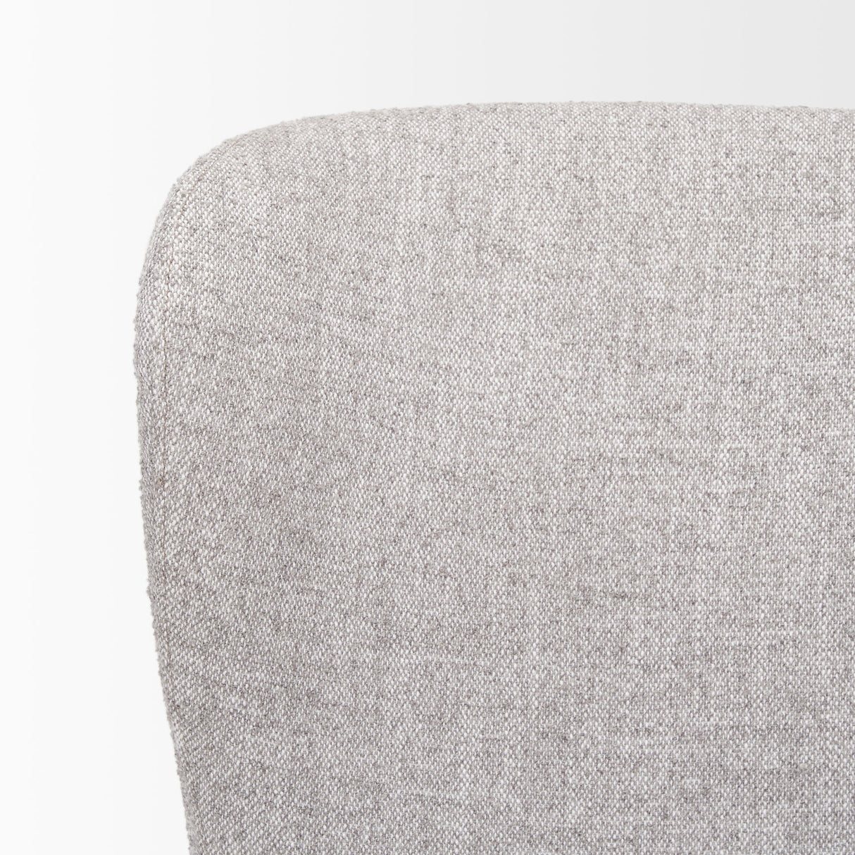 Hartt Dining Chair W/ Matte Black Metal Frame and Gray Fabric by Mercana at Eve Furniture