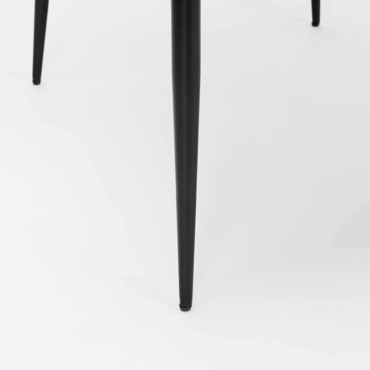 Hartt Dining Chair W/ Matte Black Metal Frame and Gray Fabric by Mercana at Eve Furniture