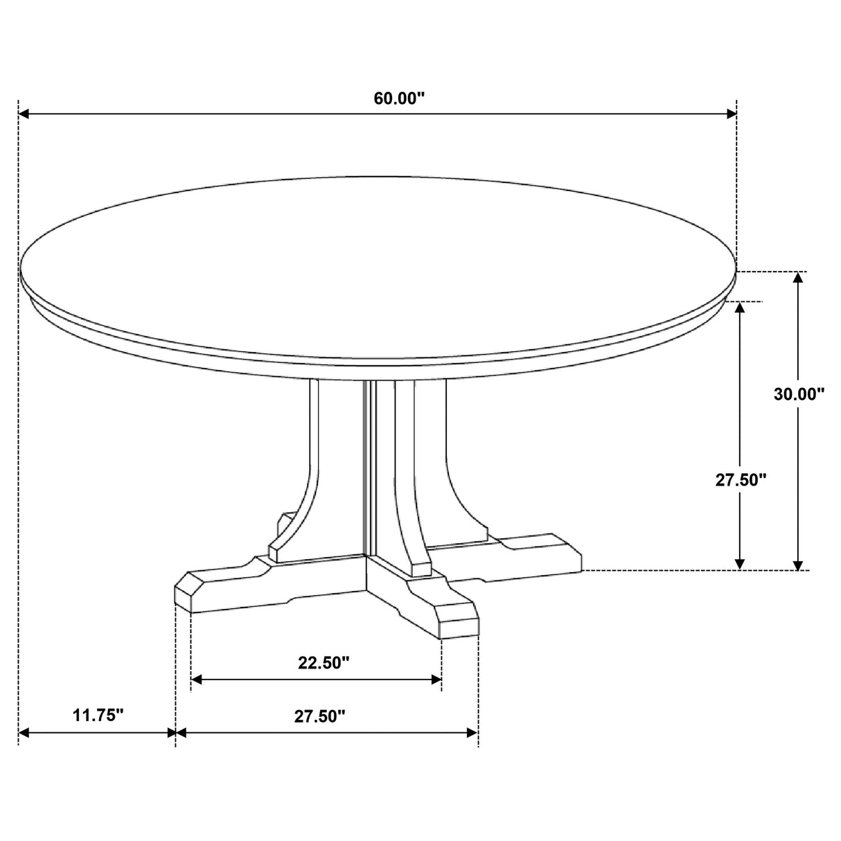 Hartville Natural Light Brown 60-inch Round Dining Table by Coaster at Eve Furniture