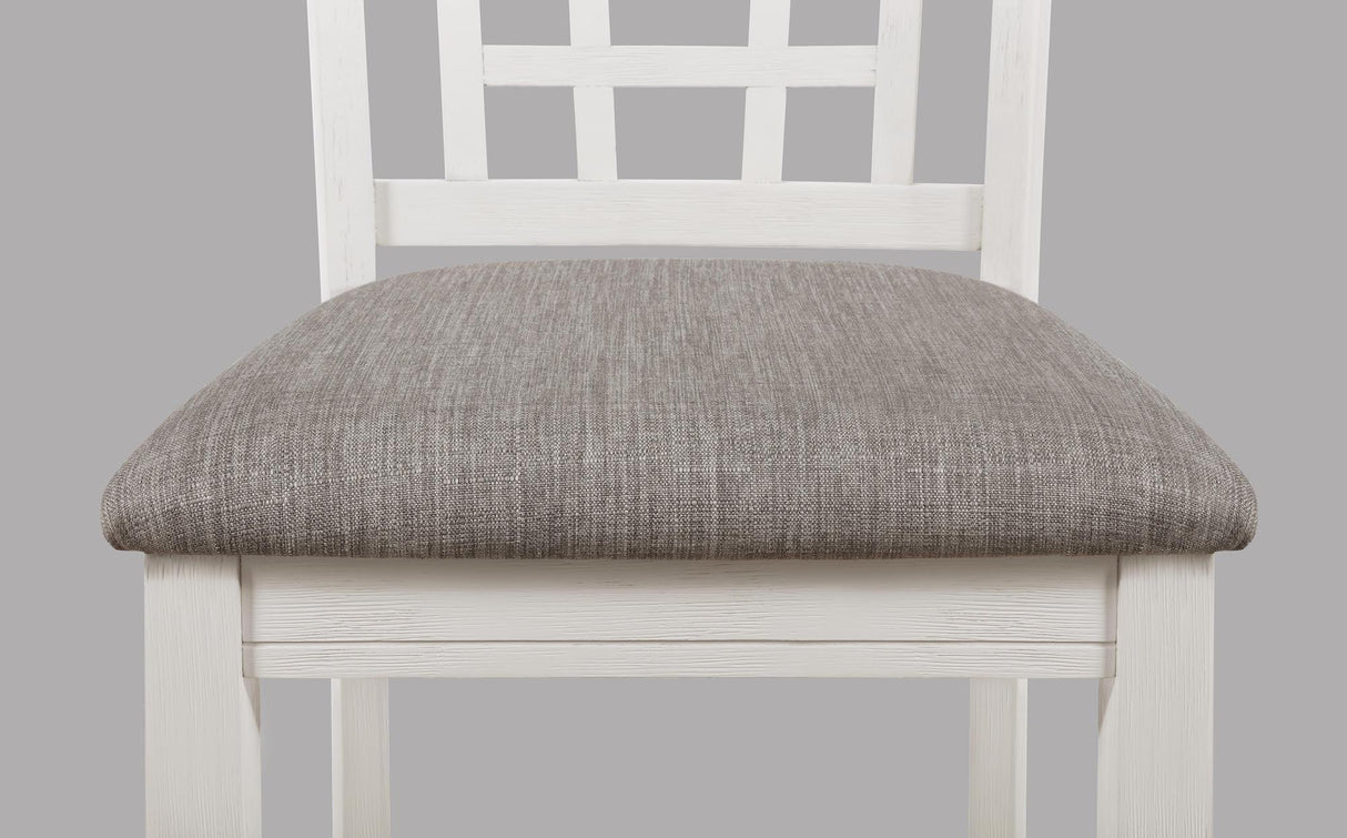 Hartwell Chalk Gray Counter Height Dining Set by Crown Mark at Eve Furniture