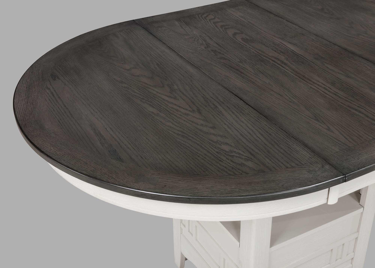 Hartwell Chalk Gray Counter Height Table by Crown Mark at Eve Furniture