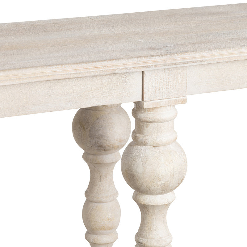 Harvest White/Tan Console Table by Crestview at Eve Furniture