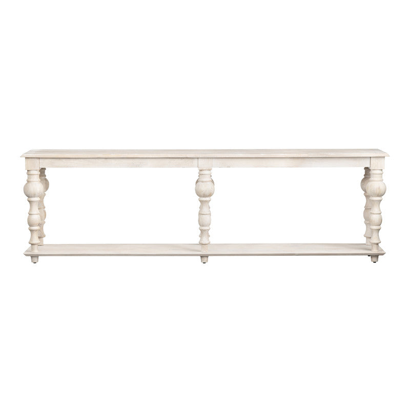 Harvest White/Tan Console Table by Crestview at Eve Furniture