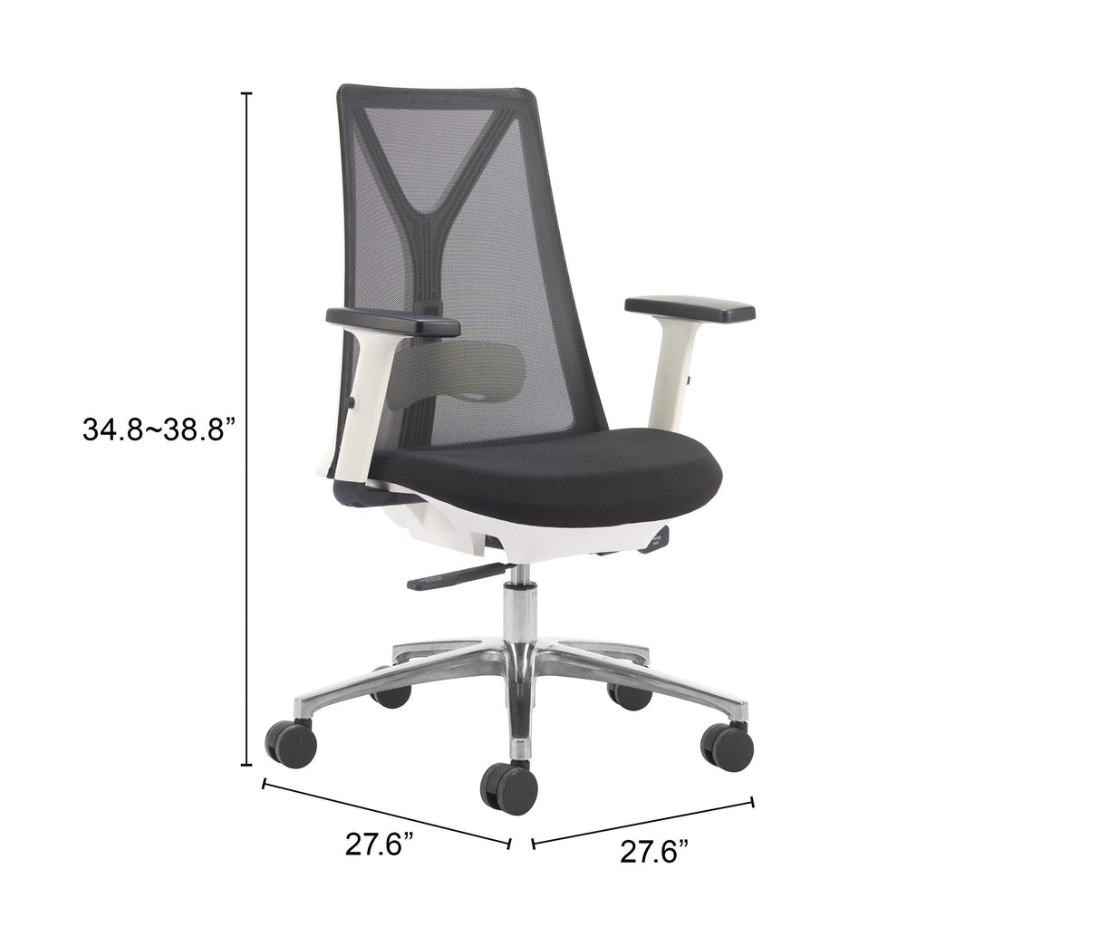Hasso Black Office Chair by Zuomod at Eve Furniture