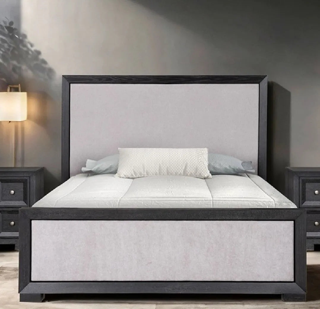 Hatton Cross Classic Weathered Black 5-Piece Queen Bedroom Set (N2) by Furniture of America at Eve Furniture