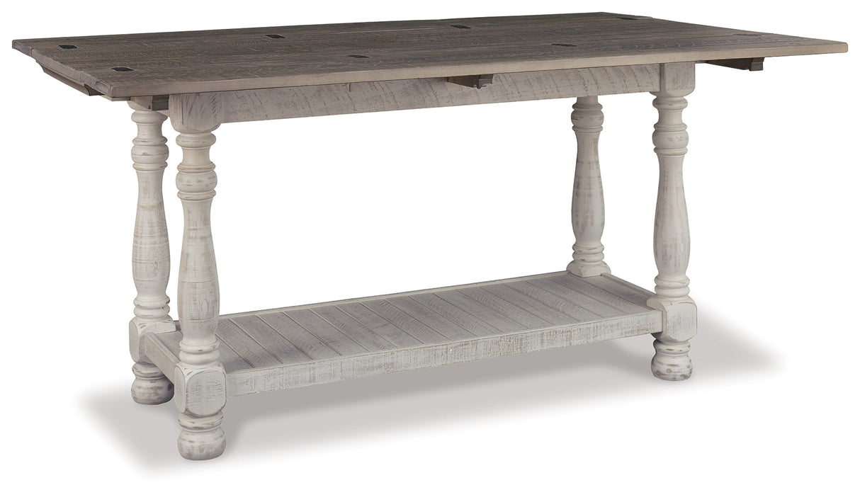 Havalance Gray/White Sofa/Console Table by ASHLEY FURNITURE at Eve Furniture