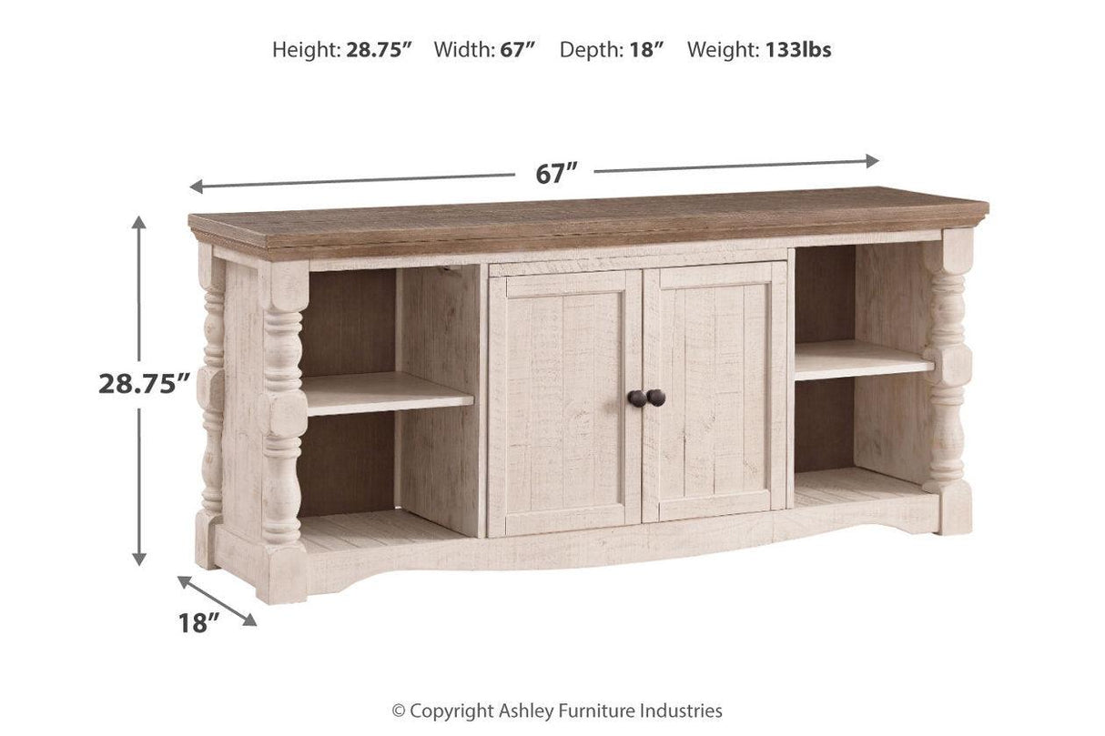 Havalance Two-tone 67" TV Stand by Ashley at Eve Furniture