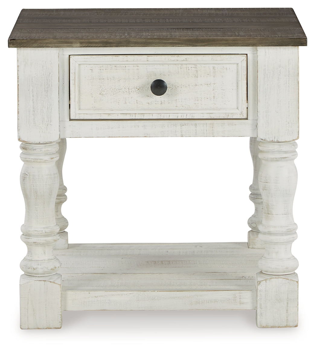 Havalance White/Gray Coffee Table with 2 End Tables by Ashley at Eve Furniture