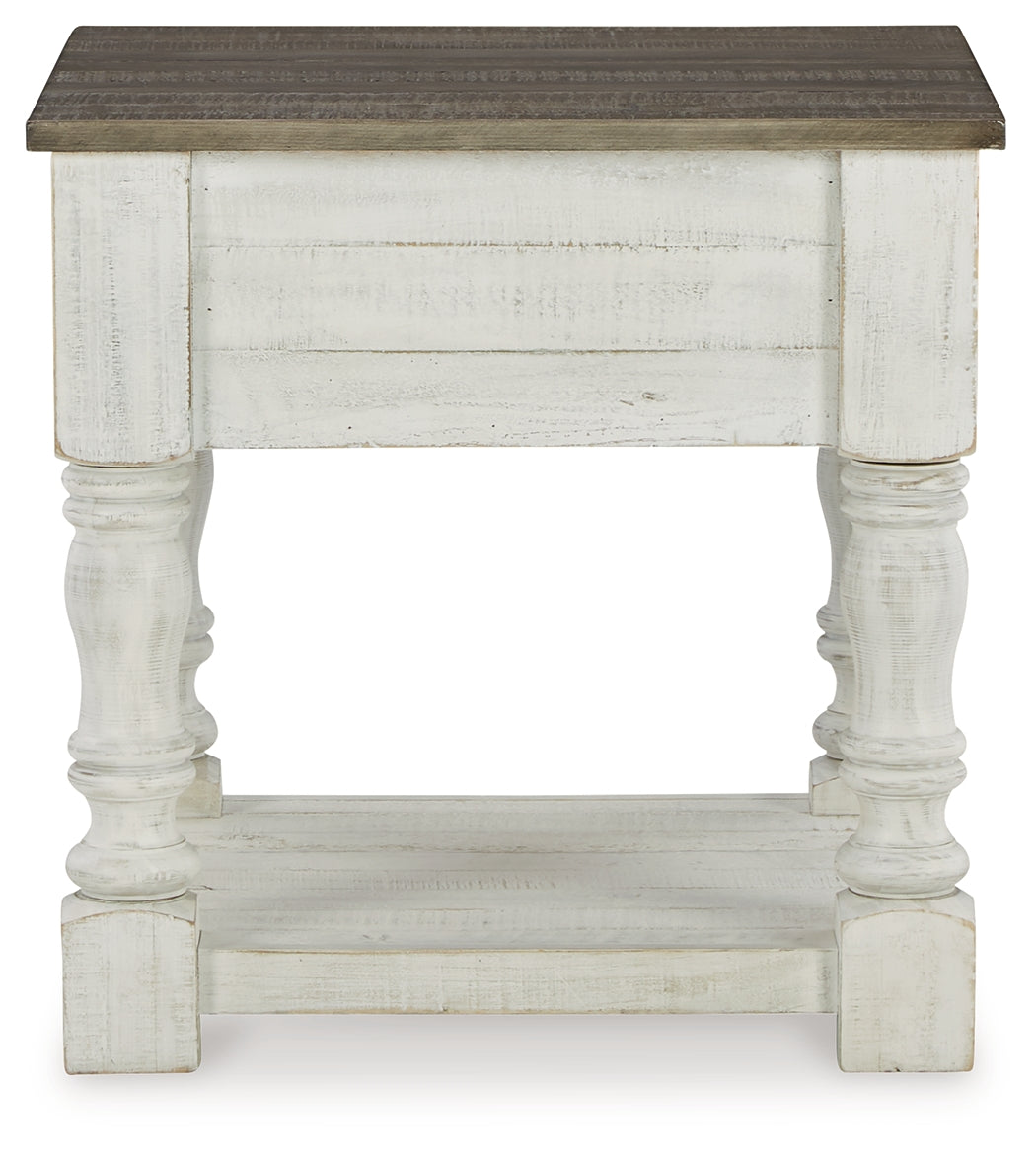 Havalance White/Gray Coffee Table with 2 End Tables by Ashley at Eve Furniture